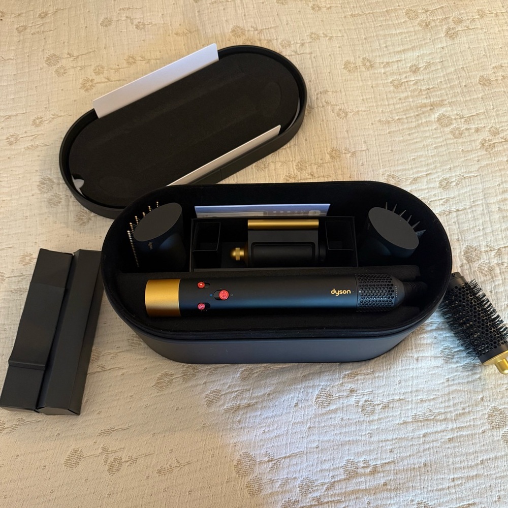 Like-New Dyson Hair Styling Tool with Gold Accents